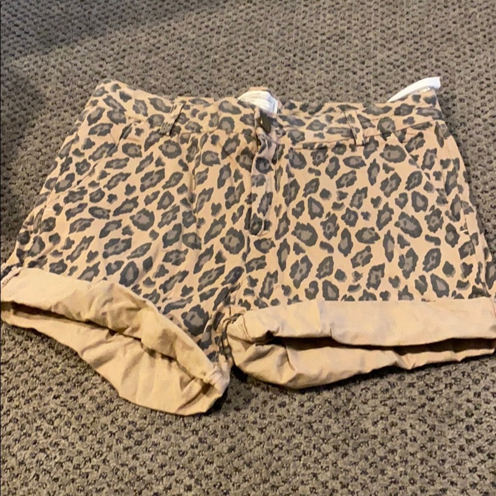NWT Current Elliott leopard print shorts sz 29